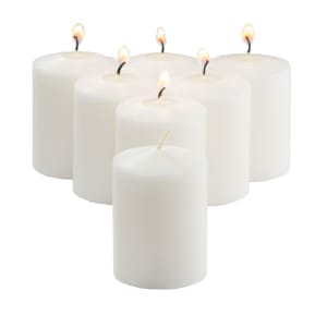 461-FWV8W288 Food Warmer Candle w/ 8 hr Capacity & Straight Sided, 1 1/4 x 1 7/16", Wax, White