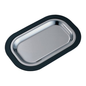 482-LO12BLC Complete Rectangular Platter Set, Large, Stackable, Black