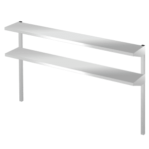440-HS5163 Double Overshelf for 27" Undercounter, Worktop, & Prep Table Refrigerators, Stainless