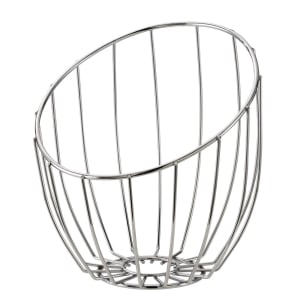 482-BKTA Tall Bread Basket, 10 x 11 x 12", Polished Stainless