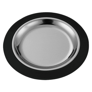482-RT10BLC 10" Round Complete Platter Set w/ Stainless Insert, Black