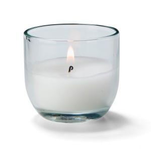 461-CL53048 CaterLites Disposable Candle w/ 5 Hour Burn Time, Clear Glass