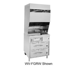 439-WVFG240 Electric Fryer w/ Griddle - (1) 15 lb. Vat Floor Model, 240v/3ph