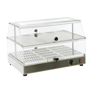 569-WD200 24" Self Service Countertop Heated Display Case - (2) Shelves, 120v