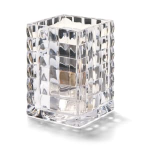 461-1533C Square Optic Block Glass Lamp, 2 5/8"W x 3 3/4"H, Clear