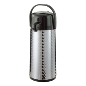 482-ECAJ22SS 2 1/5 Liter Push Button Airpot, Glass Liner