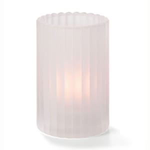 461-1502SC Vertical Glass Rod Lamp w/ Cylinder Shape, 2 7/8 x 4 5/8", Satin Crystal
