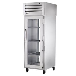598-STG1RPT1G1G 27 1/2" One Section Pass Thru Refrigerator, (2) Right Hinge Glass Doors, 115...