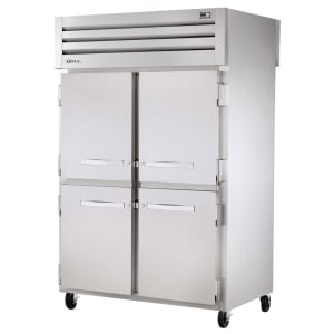 598-STR2DT4HS 53" Two Section Commercial Refrigerator Freezer - Solid Doors, Top Compressor,...