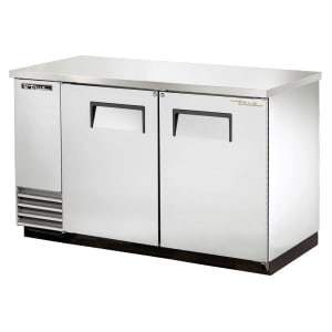 598-TBB2S 59" Bar Refrigerator - 2 Swinging Solid Doors, Stainless, 120v