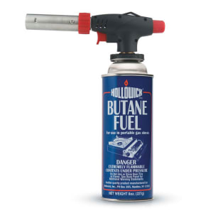 461-CT200SNGL 8 oz Professional Chef's Torch - Push Button Auto Ignition, Anti-Flare Device