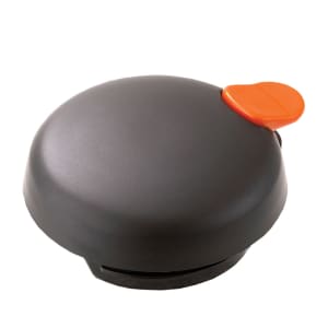 482-FVPLOR Vacuum Server Decaf Lid w/ Push Button For FVP, Black, Orange