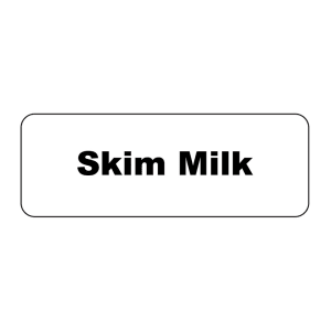 482-MT1SM ID Magnet Tag, 1 1/4 x 3 1/2", Skim Milk