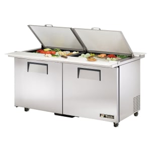 598-TSSU6024MBDSSTAD 60" TSSU Series Mega Top Dual Sided Sandwich/Salad Prep Table w/ Refrigerated Base, 115v