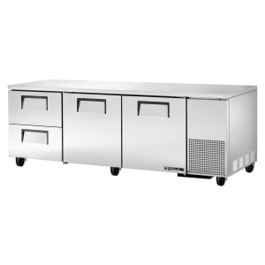 598-TUC93D2 93" W Undercounter Refrigerator w/ (3) Sections, (2) Doors & (2) Drawers, 11...