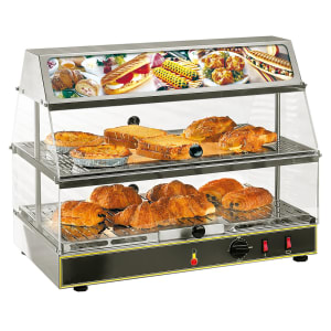569-WDL200 24" Self Service Countertop Heated Display Case - (2) Shelves, 120v