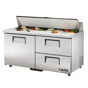 598-TSSU6016D2ADA 60" TSSU Series Sandwich/Salad Prep Table w/ Refrigerated Base, 115v