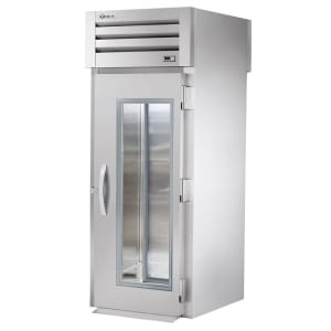 598-STG1RRT1G1S 35" One Section Roll Thru Refrigerator, (2) Right Hinge Glass Door, 115v