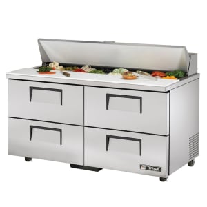 598-TSSU6016D4ADA 60" TSSU Series Sandwich/Salad Prep Table w/ Refrigerated Base, 115v