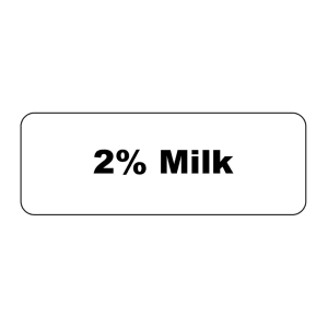 482-MT12 ID Magnet Tag, 1 1/4 x 3 1/2", 2% Milk