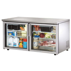 598-TUC60GLP 60" W Undercounter Refrigerator w/ (2) Sections & (2) Doors, 115v