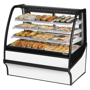 598-TDMDC48GEGEWW 48 1/4" Full Service Dry Bakery Case w/ Curved Glass - (4) Levels, 115v