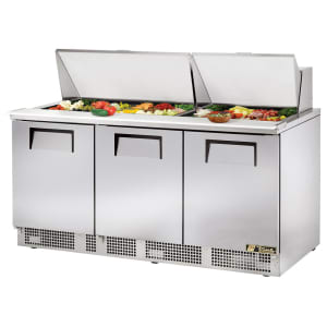 598-TFP7230M 72" Sandwich/Salad Prep Table w/ Refrigerated Base, 115v