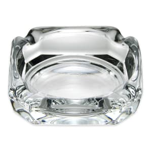 634-5143 3 3/4" Clear Square Glass Ashtray