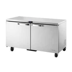 True TUC-60-HC~SPEC3 60&quot; W Undercounter Refrigerator w/ (2) Sections &amp; (2) Doors, 115v