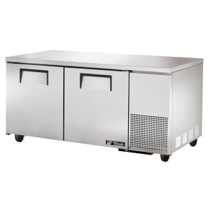True TUC-67F-HC 67&quot; W Undercounter Freezer w/ (2) Sections &amp; (2) Doors, 115v