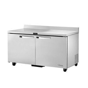 True TWT-60F-HC~SPEC3 60 3/8&quot; Worktop Freezer w/ (2) Section &amp; (2) Doors, 115v
