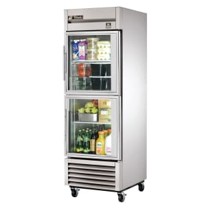 598-TS23G2 27" One Section Reach In Refrigerator, (2) Right Hinge Glass Doors, 115v