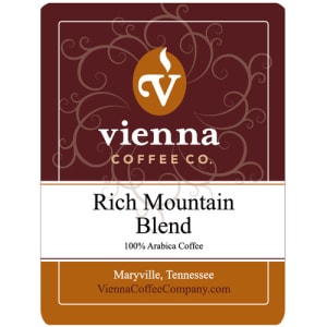 775-WRMW12 12 oz Whole Bean Coffee, Rich Mountain Blend