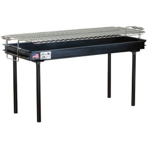 629-M15AB 60" Stationary Charcoal Commercial Outdoor Grill w/ Painted Finish