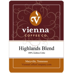 775-WHW12 12 oz Whole Bean Coffee, Highlands Blend