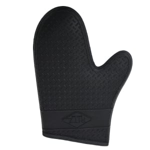 752-RZS685BK13 13" Conventional Oven Mitt w/ Cotton Lining - Silicone, Black