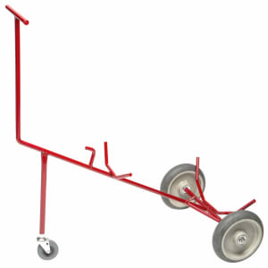 883-ICD5000 3 Wheel Keg Caddy - Metal, Red