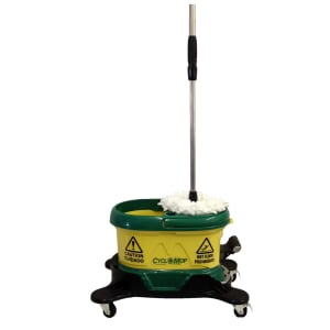 856-CM500DGRN Cyclo Mop™ w/ Dolly & Accessories, Yellow