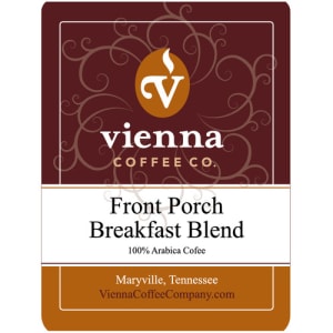 775-WFPBBW12 12 oz Whole Bean Coffee, Front Porch Breakfast Blend