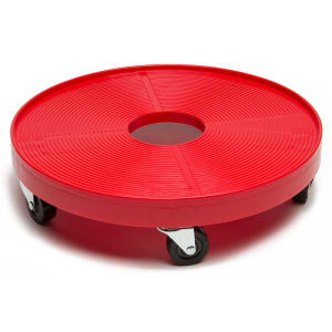 883-ICD3000 16" Round Keg Dolly w/ 500 lb Capacity - Plastic, Red