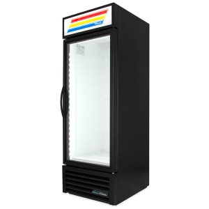 598-GDM23FBK 27" One Section Display Freezer w/ Swing Door - Bottom Mount Compressor, Black,...