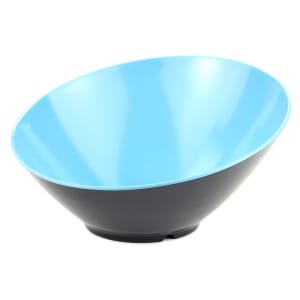 284-B790BLBK 1 9/10 qt Round Melamine Bowl, Blue/Black