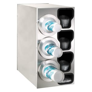 472-BFLC3LSS Cup & Lid Organizer, Cabinet, (7) Compartment, All Cup Types