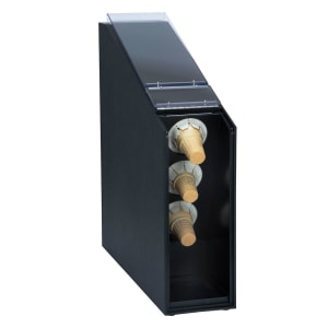 472-CTCD3BT Countertop Ice Cream Cone Dispenser - Polystyrene, Black