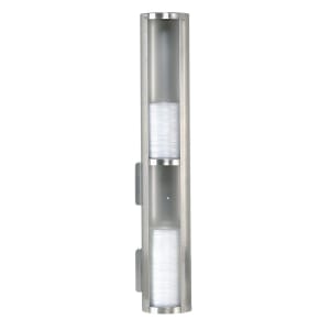 472-TLD22 Lid Dispenser, Surface/Stand Mount, 2 Section, 6 24 oz Lids, 25 1/2"L