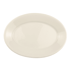 179-15300 9 1/2" x 6 3/4" Oval Platter - China, Ivory