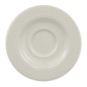179-3557000 5 5/8" Round Gothic Blanc Saucer - China, Ivory