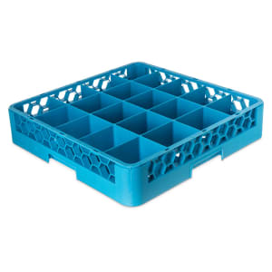 028-RC2014 OptiClean™ Glass Rack w/ (20) Compartments - Blue