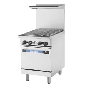 083-TAR24RB 24" Gas Range w/ Full Charbroiler & Standard Oven, Natural Gas