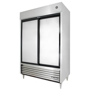 598-TSD47 54 1/10" Two Section Reach In Refrigerator, (2) Sliding Solid Doors, 115v